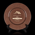 Bronze Granby Plate Award w/ Wooden Stand (13")